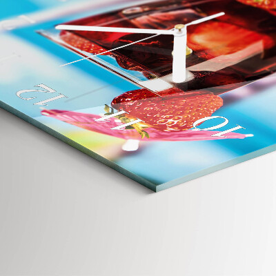 Square wall clock Drink