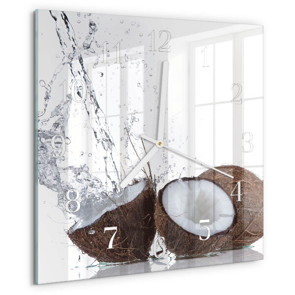Square wall clock Coconuts