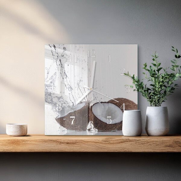 Square wall clock Coconuts