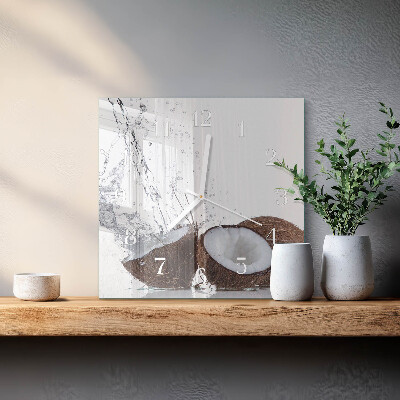 Square wall clock Coconuts