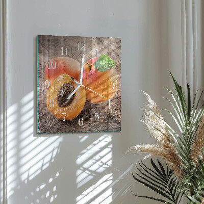 Square wall clock Apricots