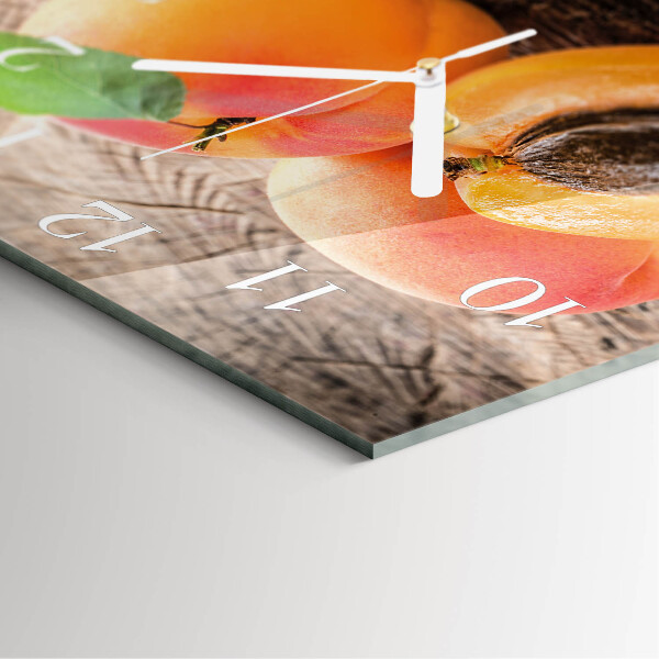 Square wall clock Apricots