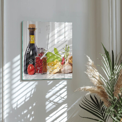 Square wall clock Pasta