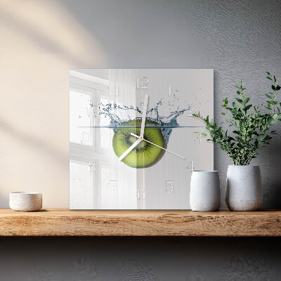 Square wall clock Kiwi