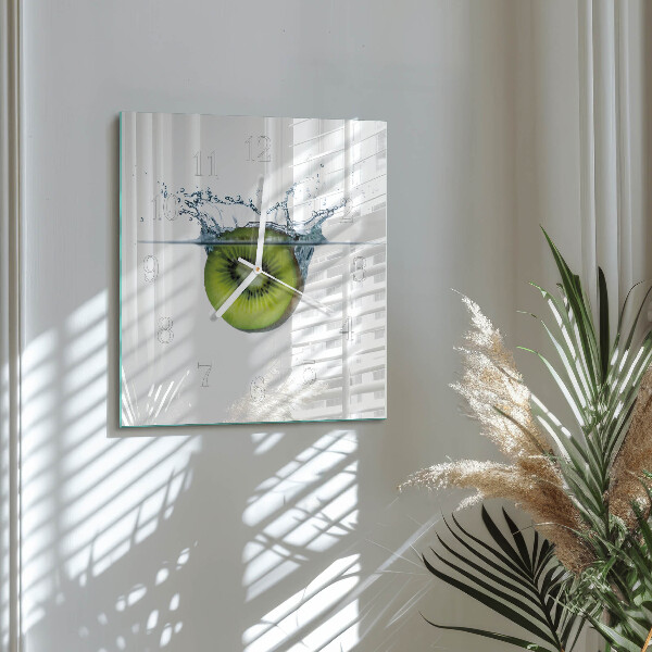 Square wall clock Kiwi