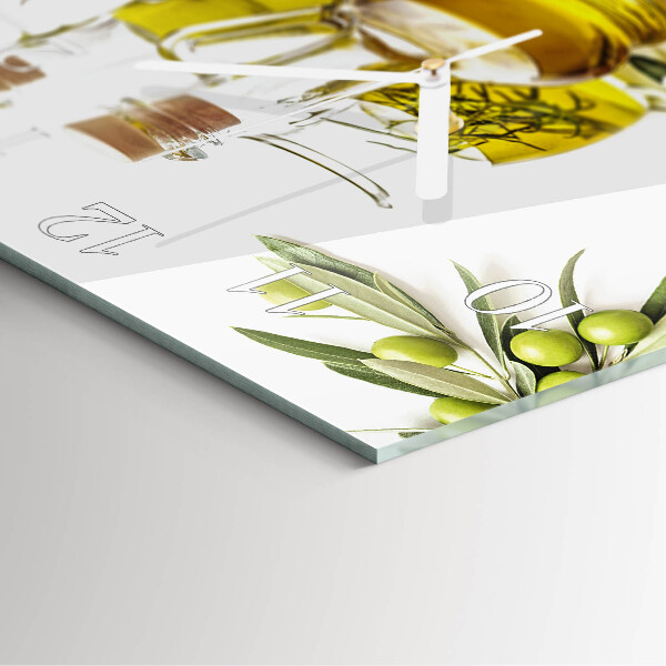 Square wall clock Oil