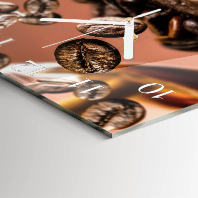 Square wall clock Coffee Beans