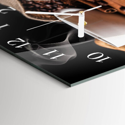 Square wall clock Coffee