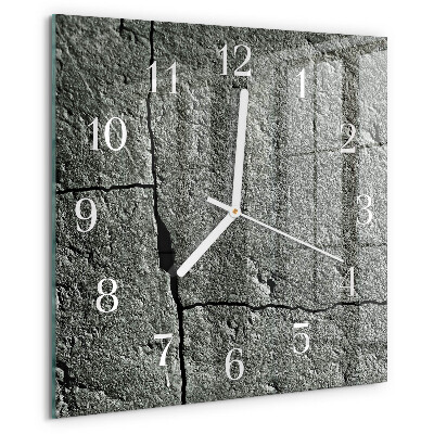 Square wall clock Natural Stone