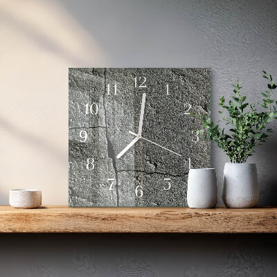 Square wall clock Natural Stone
