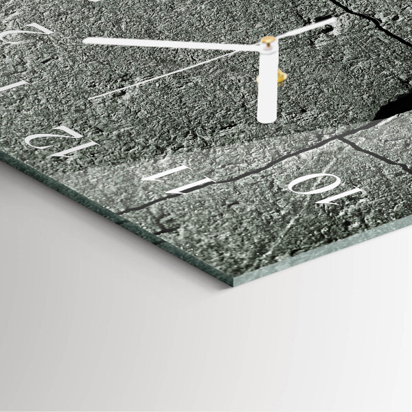 Square wall clock Natural Stone