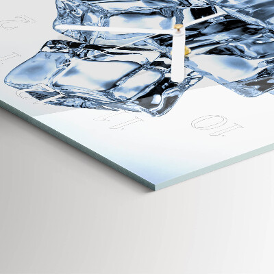 Square wall clock Ice