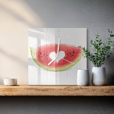 Square wall clock Watermelon