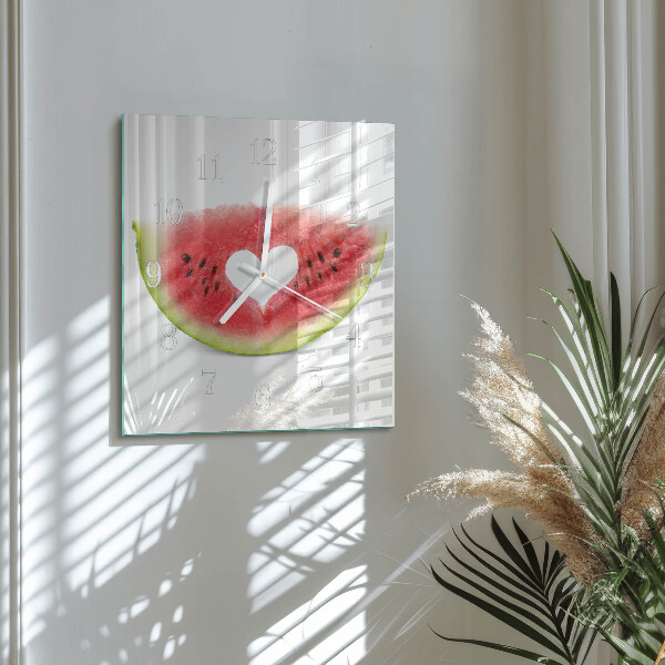 Square wall clock Watermelon