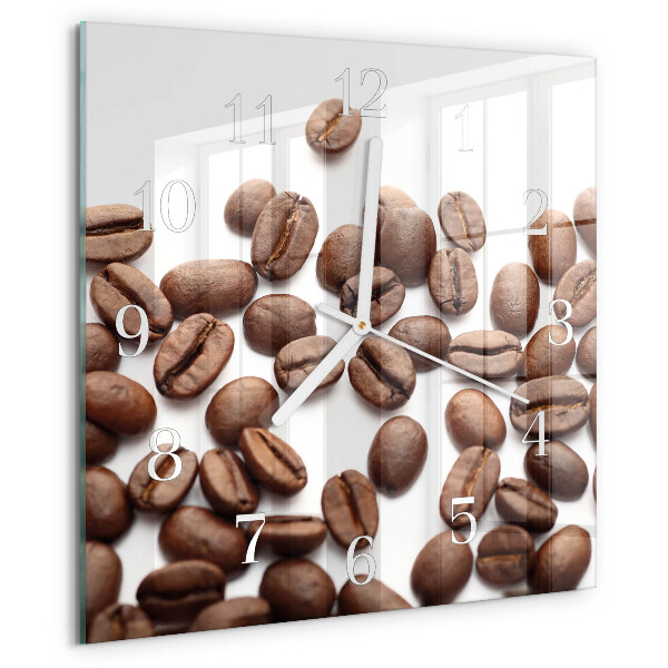 Square wall clock Coffee Beans