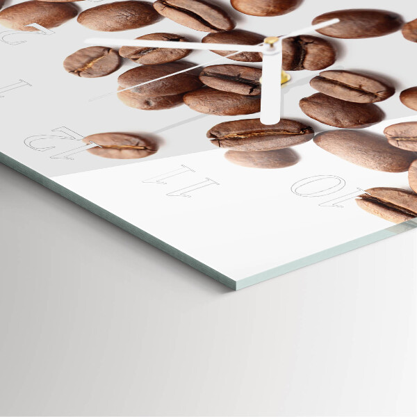 Square wall clock Coffee Beans