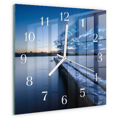 Square wall clock Landscape