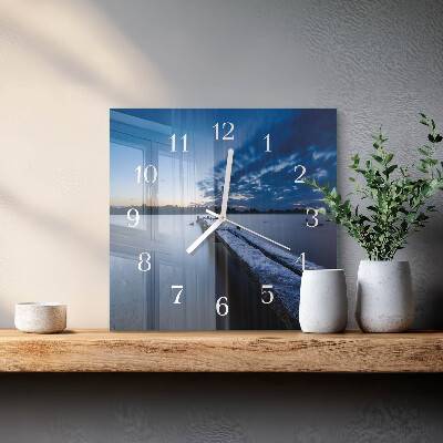 Square wall clock Landscape