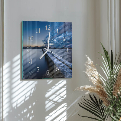 Square wall clock Landscape