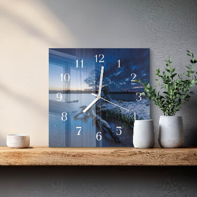Square wall clock Landscape