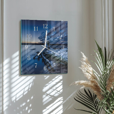 Square wall clock Landscape