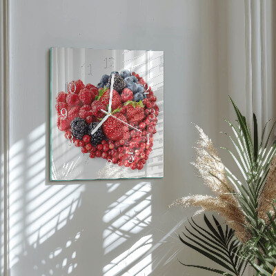 Square wall clock Fruit
