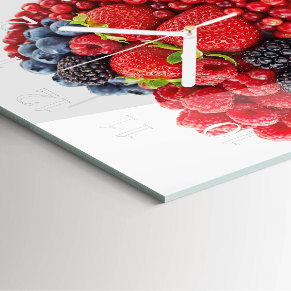 Square wall clock Fruit