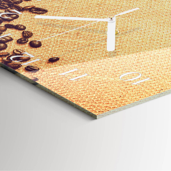 Square wall clock Coffee Beans