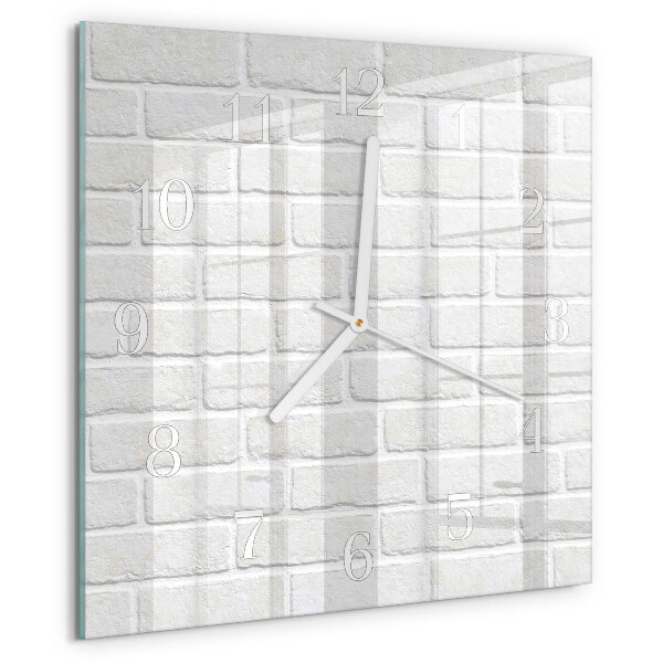Square wall clock Brick