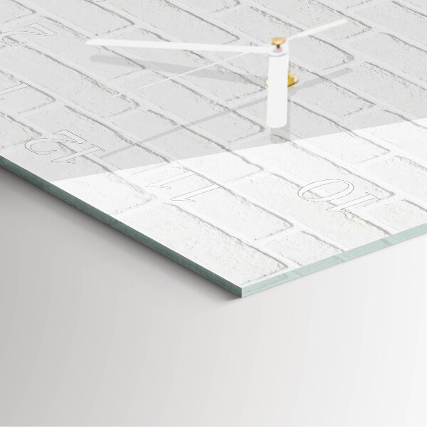 Square wall clock Brick