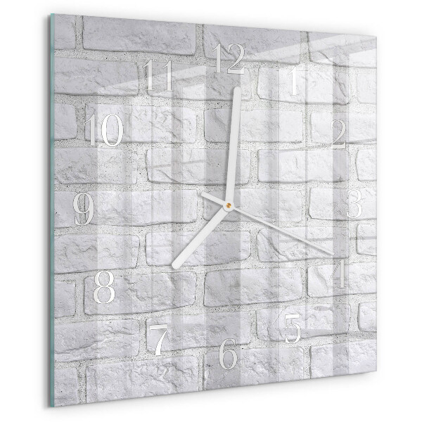 Square wall clock Brick