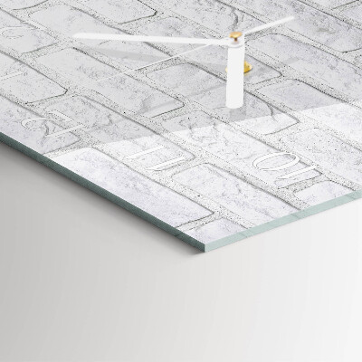 Square wall clock Brick
