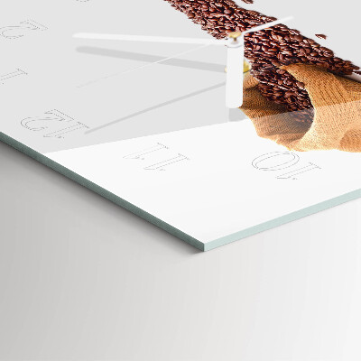 Square wall clock Coffee Beans