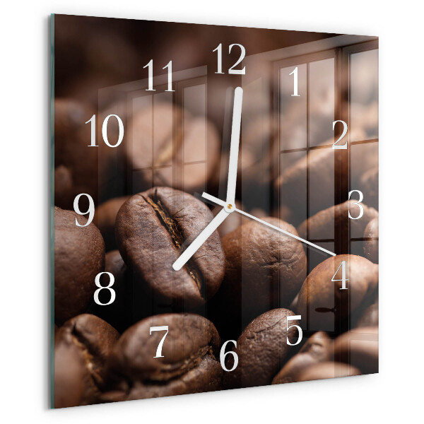 Square wall clock Coffee Beans