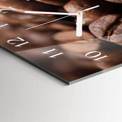Square wall clock Coffee Beans