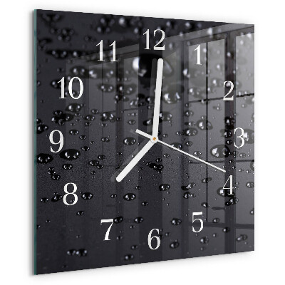 Square wall clock Drops