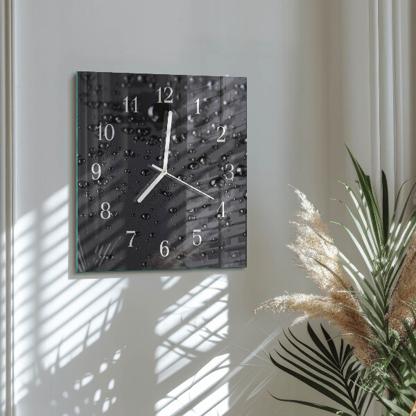 Square wall clock Drops