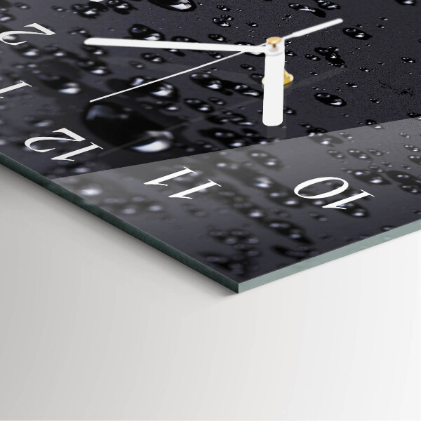 Square wall clock Drops