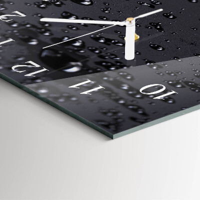 Square wall clock Drops