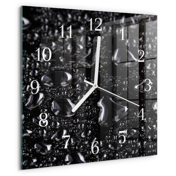 Square wall clock Drops