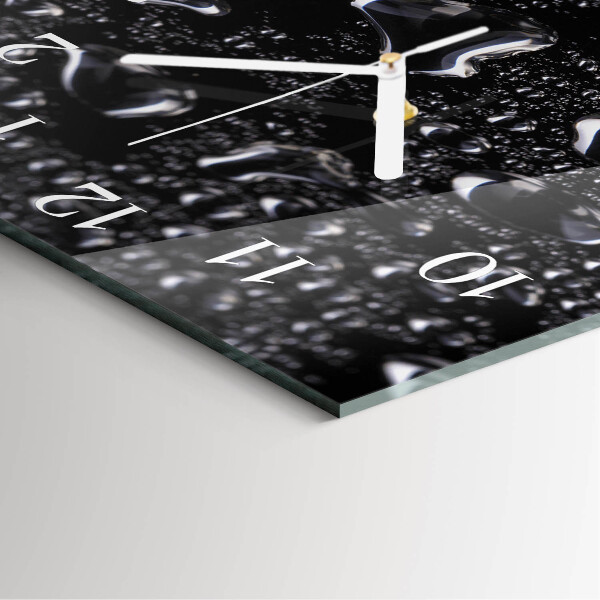 Square wall clock Drops