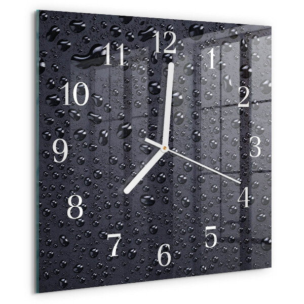 Square wall clock Drops