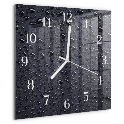 Square wall clock Drops