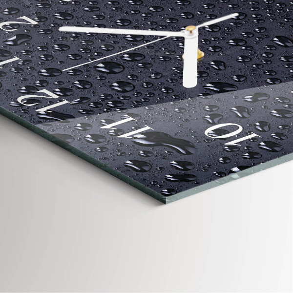Square wall clock Drops