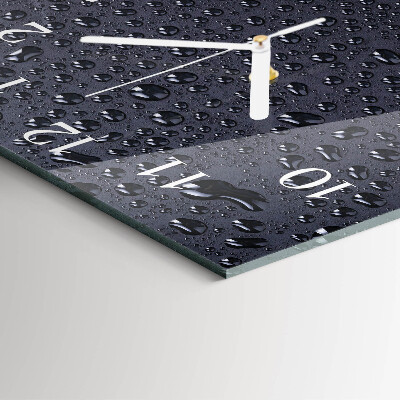 Square wall clock Drops