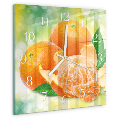 Square wall clock Oranges