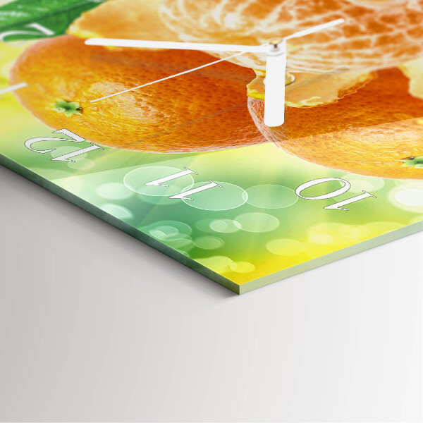 Square wall clock Oranges