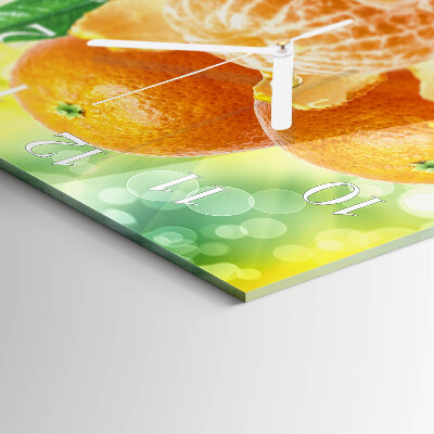 Square wall clock Oranges