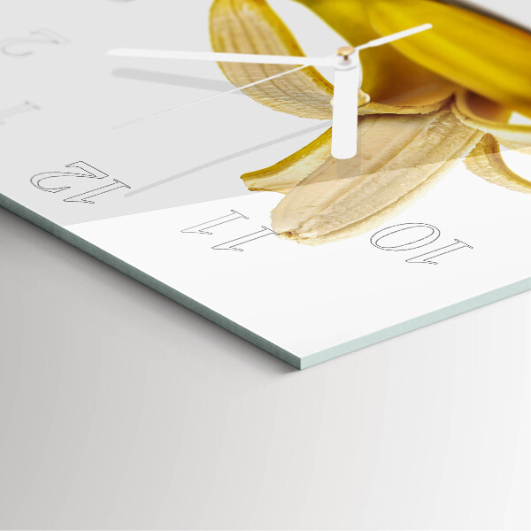 Square wall clock Bananas