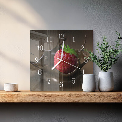 Square wall clock Chocolate